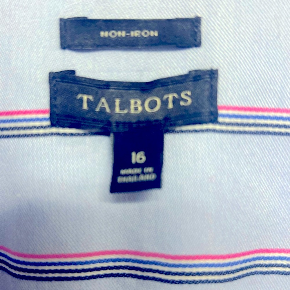 Classic Talbot’s Sleeveless Button Down Wrinkle Resistant Striped top. - Picture 7 of 8